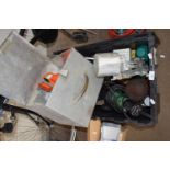 A Black & Decker Scorpion together with a jigsaw and other workshop items