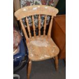 Single pine kitchen chair