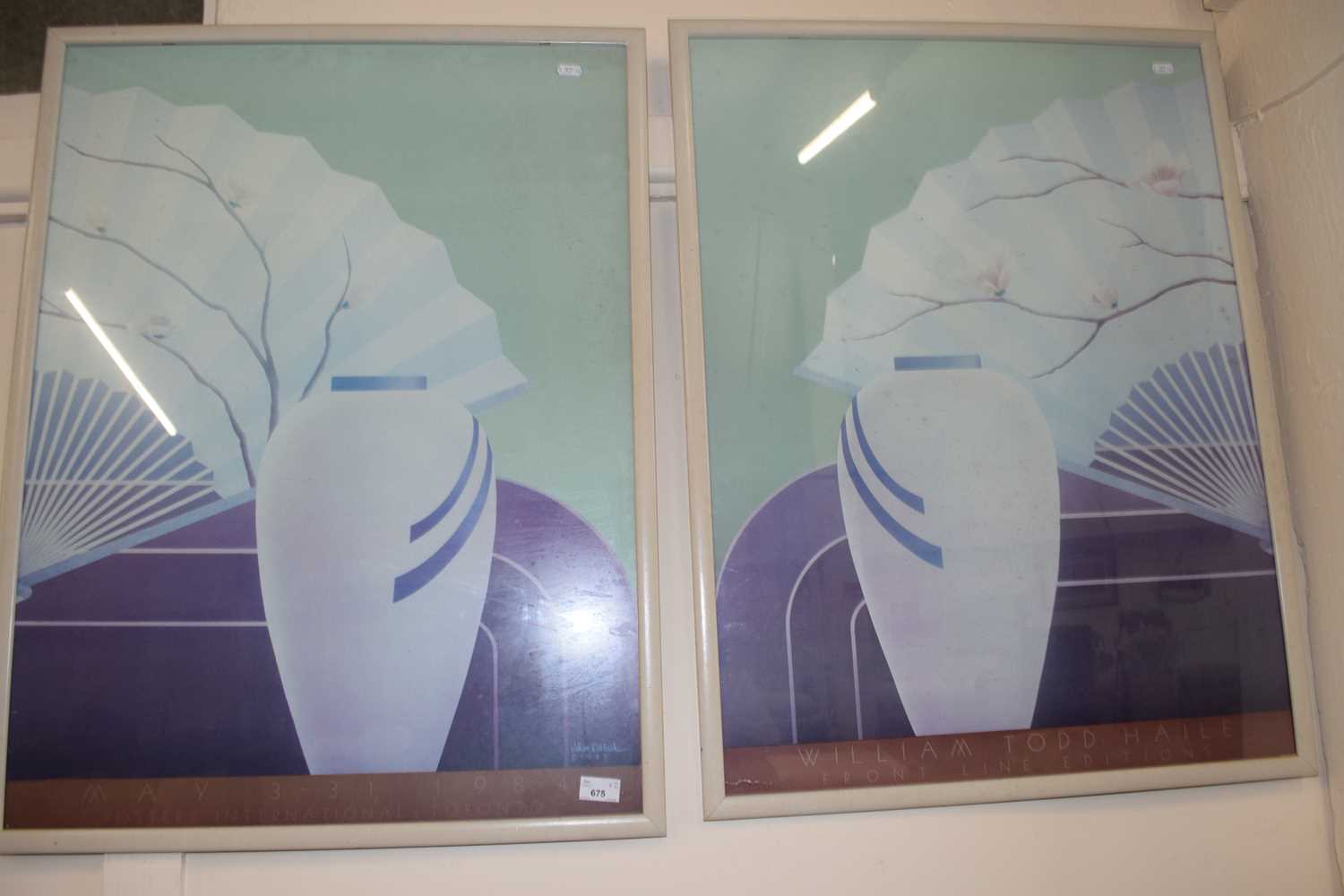 A pair of contemporary prints by William Todd Haile, front line editions, 1983, framed and glazed