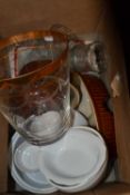 Quantity of assorted kitchen wares to include drinking glasses, tureens etc