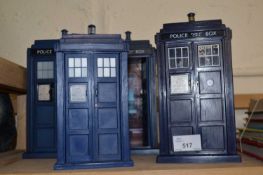 Four Dr Who Tardis