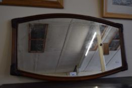 Bamboo framed wall mirror