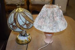 Pair of reproduction Chinese white porcelain figural table lamps