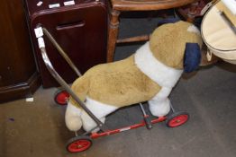 A Merry Thought baby walker / ride on, formed as a St Bernard.
