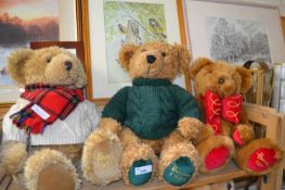 Three Harrods teddy bears