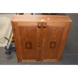 Two door pine cabinet approx 70cm wide