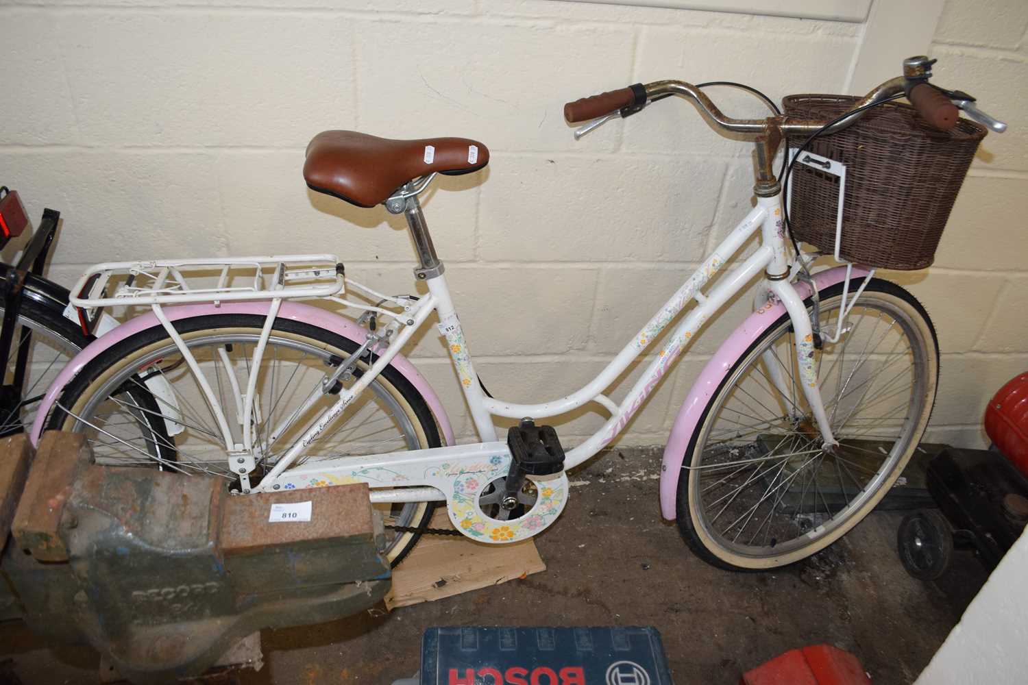 Ladies Viking pink and floral bicycle