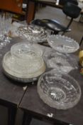 Mixed Lot : Glass serving dishes