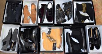 Gentleman's footwear: 9 pairs of Kurt Geiger and 1 pair of Samuel Windsor Prestige Collection, all