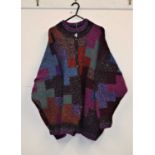 A Kaffe Fasset 'Icon' pattern hand knitted cardigan, with brown buttons