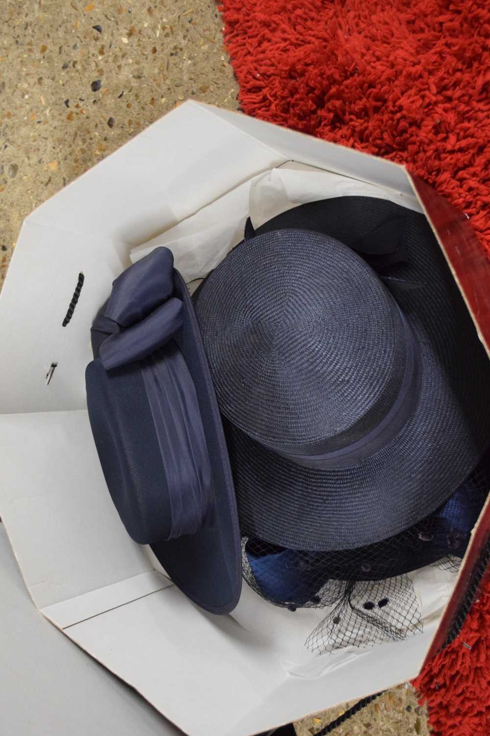Three lady's hats to include two navy blue hats by Kangol and another by Fifth Avenue, (3) - Image 2 of 2