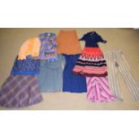 A quantity of c.1970's/80's clothing to include A-line skirts, knitwear, etc. (10)
