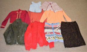 A quantity of mid-late 20th century knitwear