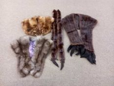 Four fur stoles