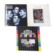 A trio of 1980s/90s 12" vinyl LPs, to include: - Kraftwerk: Electric Cafe: EMD 1001: 1986 - Erasure: