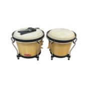 A pair of Stagg bongo drums with key