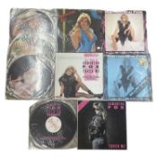 A collection of Samantha Fox 12" vinyl LPs and picture discs.