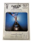 1981 Battle of the Bands Final, Hammersmith Odeon official programme, bearing the signatures of: -