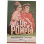 An original British one sheet poster for Up Pompeii (1971) from the Studio Canal Archive at Pinewood