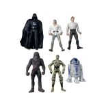 A small collection of mid-1990s Star Wars figures by Kenner, to include: - Darth Vader - Chewbacca -