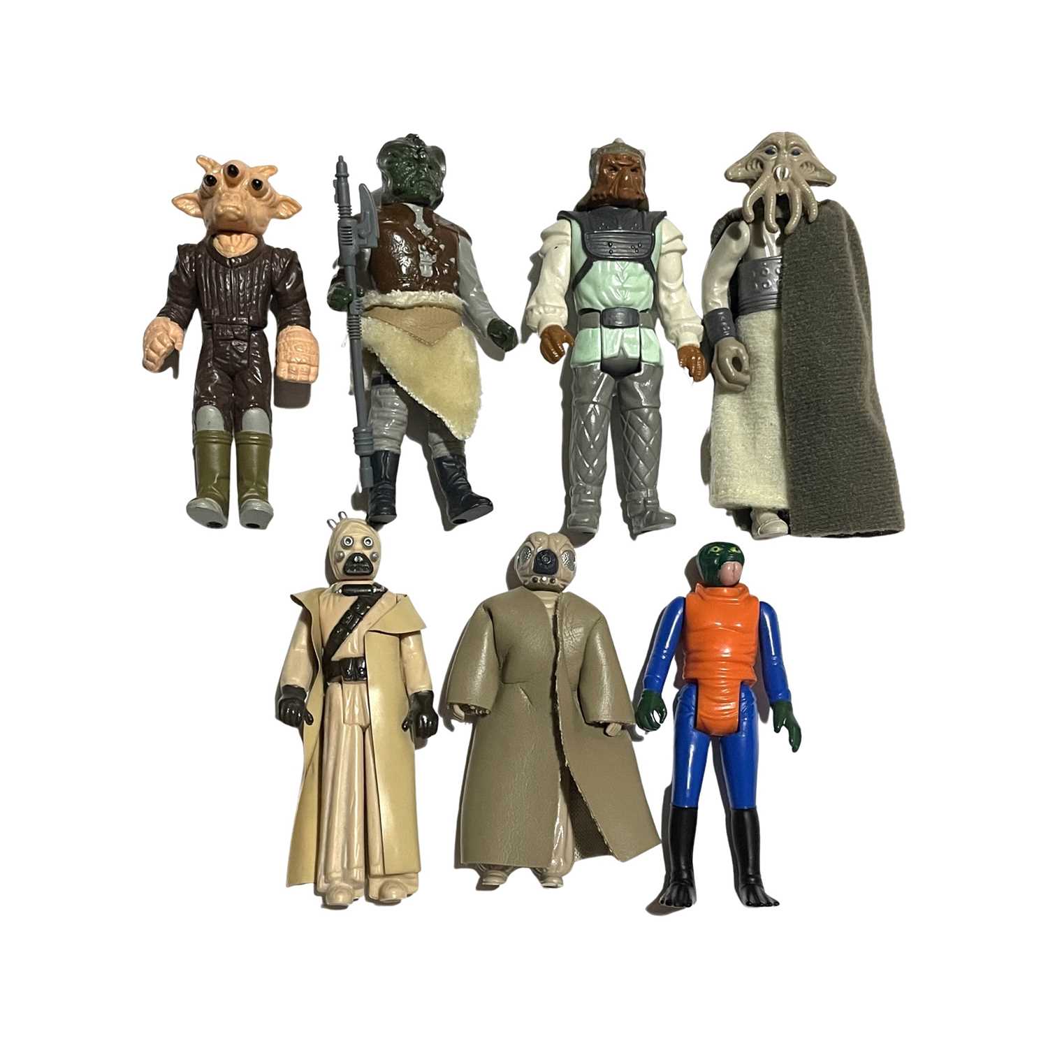 A collection of 1970/80s Star Wars figures by Palitoy, to include: - Tusken Raider - Ree Yees -