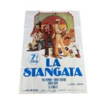 A large Spanish language film poster for The Sting / La Stangata, starring Paul Newman and Robert