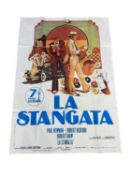 A large Spanish language film poster for The Sting / La Stangata, starring Paul Newman and Robert