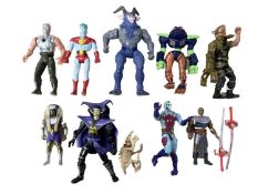A collection of 1980s/1990s film and television action figures, some Kenner and Hasbro examples,