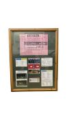 A large presentation frame for Aston Villa v Norwich City, Saturday 1st March 1975, featuring an