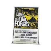 An original British one sheet poster for The Land That Time Forgot (1974) from the Studio Canal