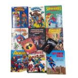 A collection of 1970s/80s DC and Marvel Annuals, toegther with a copy of The Incredibles PC CD-