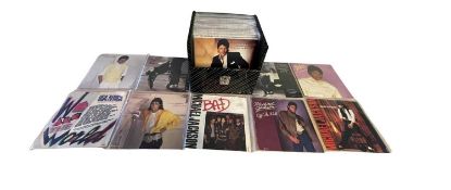A large quantity of Michael Jackson 7'' vinyl singles. Including 'Bad', 'Off the Wall', Leave Me