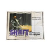 Shaft (1971) quad poster.Printed by Lonsdale and Bartholomew (Nottingham)Rolled.Size