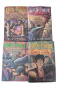 A collection of American Edition hardbound Harry Potter books - JK Rowling. To include: - Harry