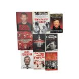 A collection of Manchester United Football Club interest books.