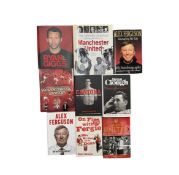 A collection of Manchester United Football Club interest books.