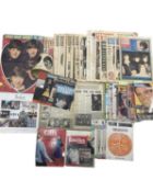 A mixed lot of 1960s rock'n'roll memorabilia, to include: - Various Beatles ephemera, lampshade (af,