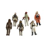 A collection of 1980s Star Wars figures by Palitoy, to include: - Chewbacca - Princess Leia (2