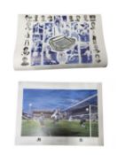 A pair of limited edition Blackburn Rovers interest prints, to include: - LEON EVANS: Blackburn