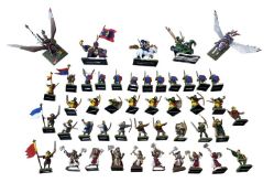A quantity of 1990s Warhammer (Games Workshop) hand-painted die-cast figurines, to include: -