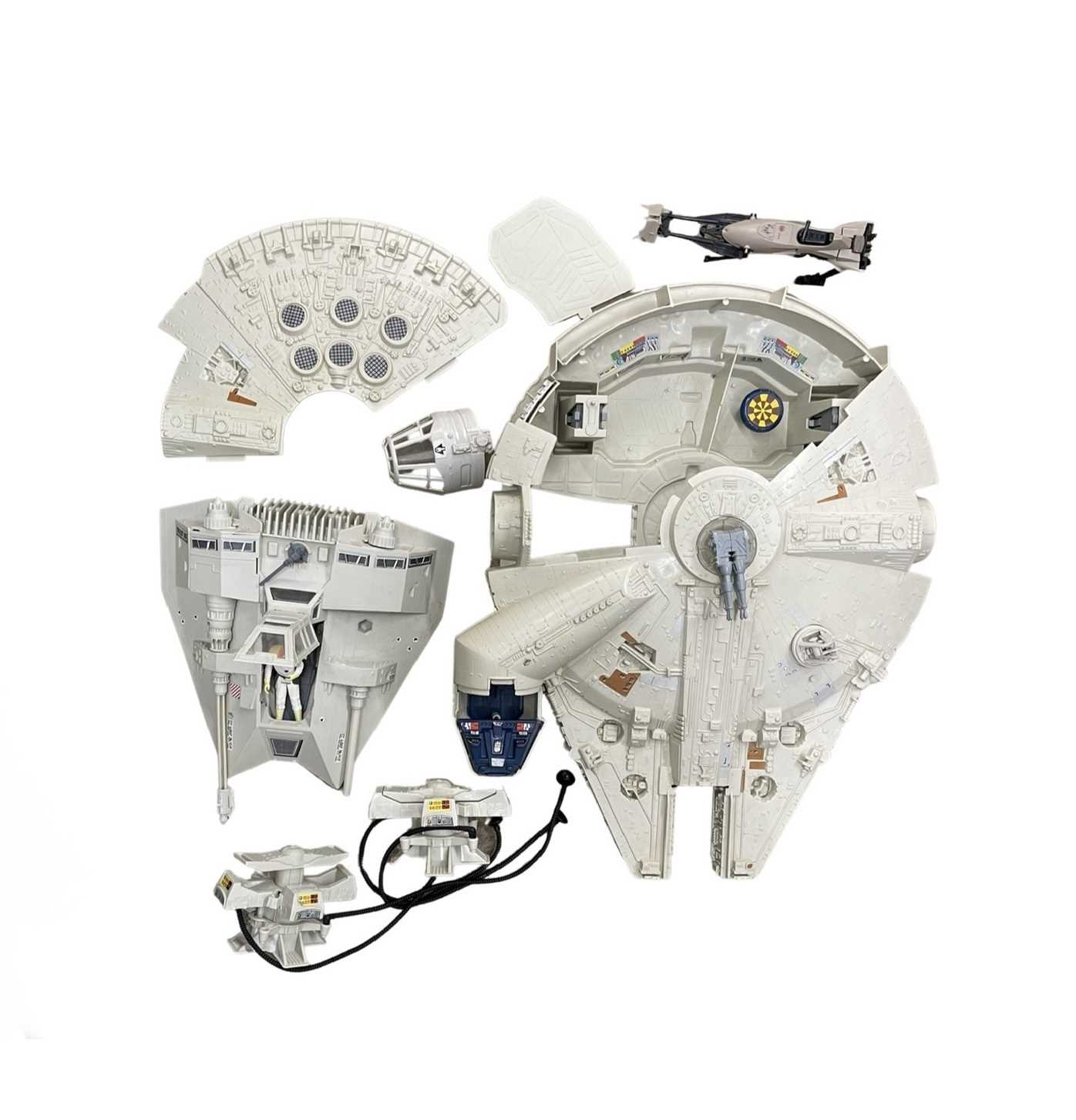 A collection of vintage Star Wars toys by Kenner, to include: - 1979 Millennium Falcon - 1980