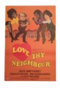 An original British one sheet poster for Love Thy Neighbour (1973) from the Studio Canal Archive