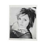An 8x10'' black and white photograph, bearing the signature of Christina Ricci (The Addams Family,