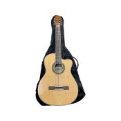 A Gear4Music acoustic guitar, serial number: CG100NT, with black marlin softcase