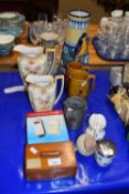 Mixed Lot: A amphora vase, various jugs, boxed door chime set etc