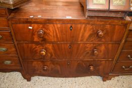 Victorian mahogany three drawer chest, 99cm wide