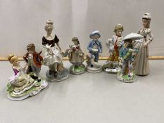 Mixed Lot: Various 20th Century porcelain figures