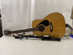 Yamaha acoustic guitar and stand - Model No: F310