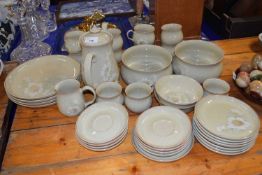 Quantity of Denby Daybreak table wares