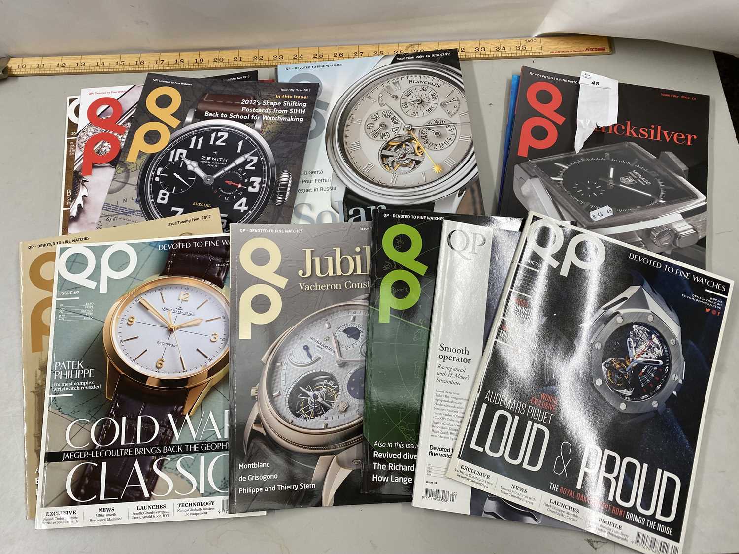Quantity of QP Watch magazines
